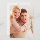 Rustikaler Blumenbogen Grün & Rosa Einladung (Rückseite)