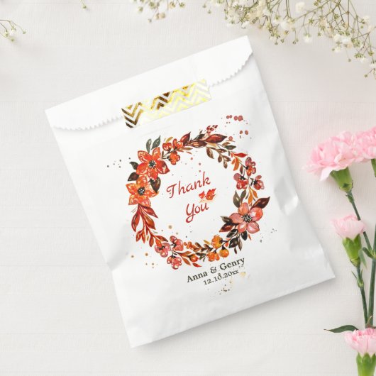 Rustikaler Blumendanke Geschenktütchen (Versiegelt)