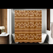 Rustikaler Blumenduschvorhang im horizontalen Stil Duschvorhang