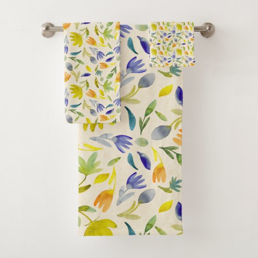 Rustikaler Blumengarten Botanischer Garten Badhandtuch Set (Insitu)