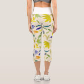 Rustikaler Blumengarten Botanischer Garten Capri Leggings (Rückseite)
