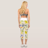 Rustikaler Blumengarten Botanischer Garten Capri Leggings (Rückseite)