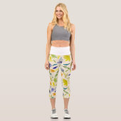 Rustikaler Blumengarten Botanischer Garten Capri Leggings (Vorderseite)