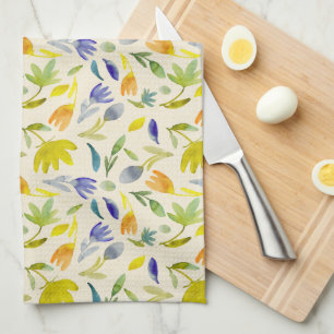 Rustikaler Blumengarten Botanischer Garten Geschirrtuch