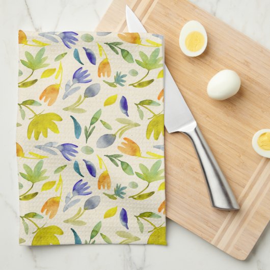 Rustikaler Blumengarten Botanischer Garten Geschirrtuch (Viertel Falte)