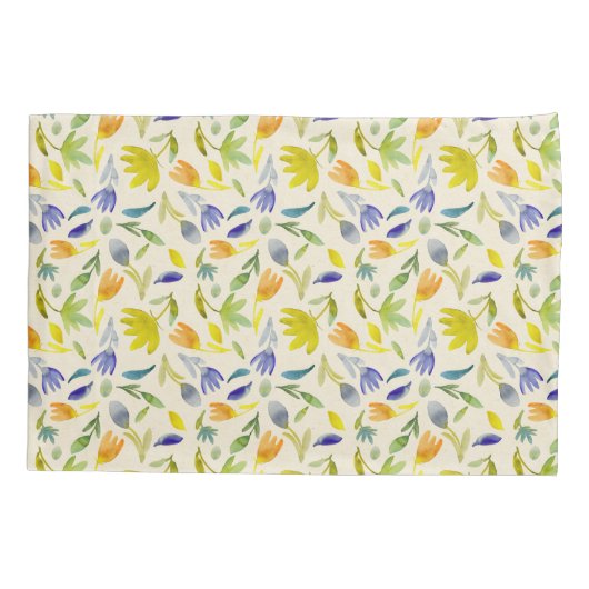 Rustikaler Blumengarten Botanischer Garten Kissenbezug (Rückseite)