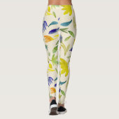 Rustikaler Blumengarten Botanischer Garten Leggings (Rückseite)