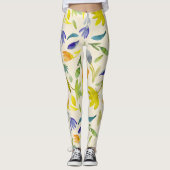 Rustikaler Blumengarten Botanischer Garten Leggings (Vorderseite)