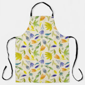 Rustikaler Blumengarten Botanischer Garten Schürze (Vorderseite)