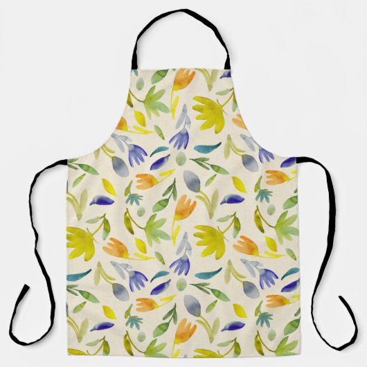 Rustikaler Blumengarten Botanischer Garten Schürze (Vorderseite)