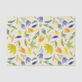 Rustikaler Blumengarten Botanischer Garten Seidenpapier (Vorderseite)