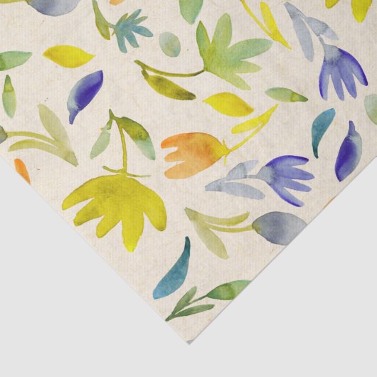 Rustikaler Blumengarten Botanischer Garten Seidenpapier (Ausschnitt)