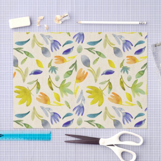 Rustikaler Blumengarten Botanischer Garten Seidenpapier (Handwerk)