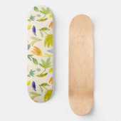 Rustikaler Blumengarten Botanischer Garten Skateboard (Vorderseite)