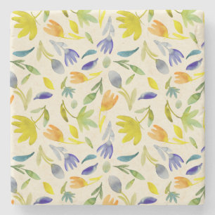 Rustikaler Blumengarten Botanischer Garten Steinuntersetzer