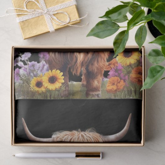 Rustikaler Blumengarten Seidenpapier (Geschenk)