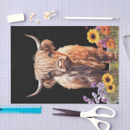 Rustikaler Blumengarten Seidenpapier (Handwerk)