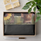 Rustikaler Blumengarten Seidenpapier (Geschenk)