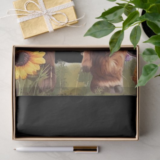 Rustikaler Blumengarten Seidenpapier (Geschenk)