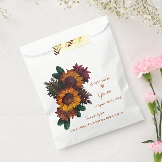 Rustikaler Blumengarten Vielen Dank für Ihre Hochz Geschenktütchen (Versiegelt)