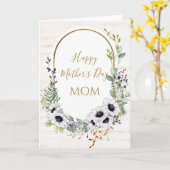 Rustikaler Blumengoldtyp Muttertag Karte (Gelbe Blume)