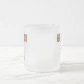Rustikaler Blumeninitialbuchstabe T Monogramm Mattglastasse (Mittel)