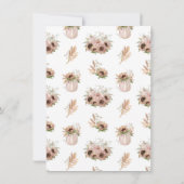 Rustikaler Blumenpumpenfall in Liebe Brautparty Einladung (Rückseite)