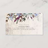 Rustikaler Blumenrahmen mit Vogelüberdachung uAwg Begleitkarte (Rückseite)