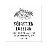 Rustikaler Blumenstil Permastempel (Design)