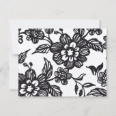 Rustikaler Blumenwille sind Sie mein Mädchen der Einladung (Rückseite)