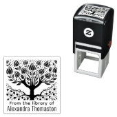 Rustikaler Blütenbaum, Herz Roots #2 Bibliothek Bu Permastempel (Beispiel)