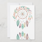 Rustikaler Bohemischer Traumfänger Einladung (Vorderseite)