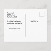 Rustikaler Boho Aquamariner Western Sonnenblumen K Ankündigungspostkarte (Rückseite)