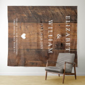 Rustikaler Boho Barn Wood Foto Stand Hintergrund Wandteppich (Beispiel (Horizontal))