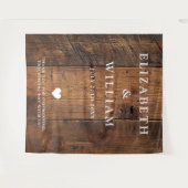 Rustikaler Boho Barn Wood Foto Stand Hintergrund Wandteppich (Vorderseite (Horizontal))