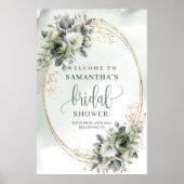 Rustikaler Boho-Botanischer Brautparty-Willkommens Poster (Vorne)