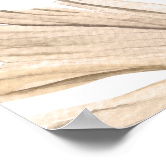 Rustikaler Boho-Chic-Hochzeitsempfang Poster (Ecke)