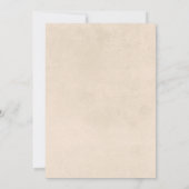 Rustikaler Boho Fall Floral Frame Bridal Brunch Einladung (Rückseite)