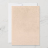 Rustikaler Boho Fall in der Liebe Rostflora Brautp Einladung (Rückseite)