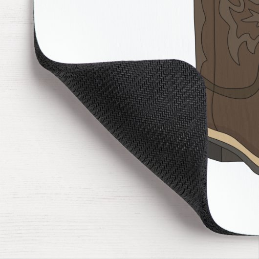 Rustikaler Boot Mousepad (Ecke)