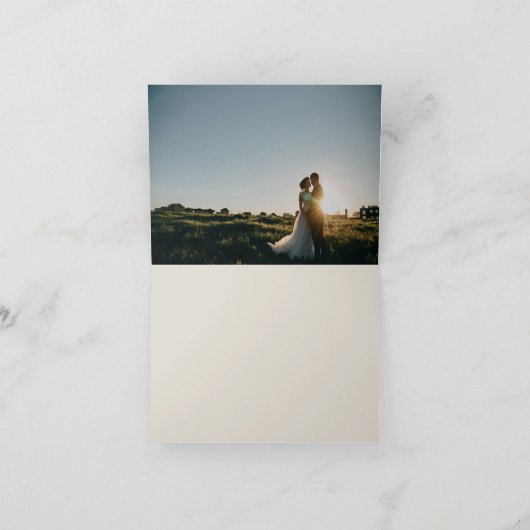 Rustikaler botanischer Fall Bläschen Horizontal mi Dankeskarte (Innenseite)