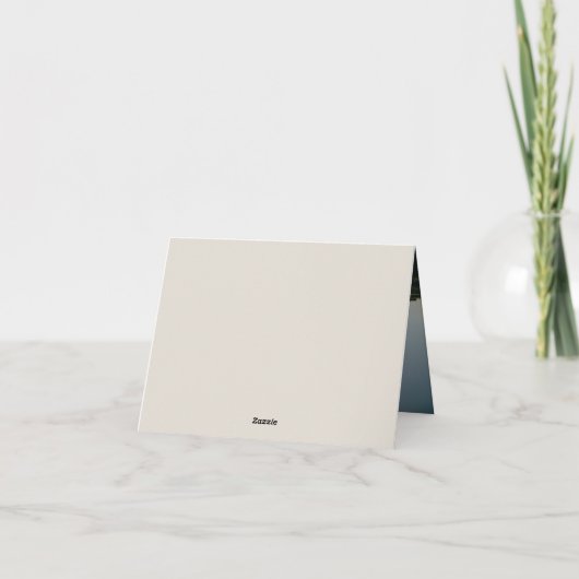 Rustikaler botanischer Fall Bläschen Horizontal mi Dankeskarte (Rückseite)