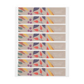 Rustikaler botanischer Fall Themenwelt Rücksendead (Bogen)