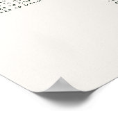 Rustikaler botanischer Hochzeitsplan Poster (Ecke)