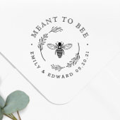 Rustikaler botanischer Kranz Gastgeschenk Hochzeit Gummistempel