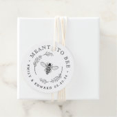 Rustikaler Botanischer Kranz Geschenkanhänger (Beispiel)