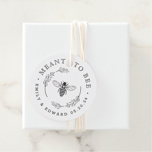 Rustikaler Botanischer Kranz Geschenkanhänger (Beispiel)