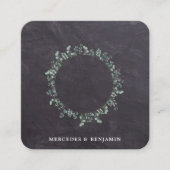 Rustikaler botanischer QR-Code Einladung zur Hochz (Vorderseite)