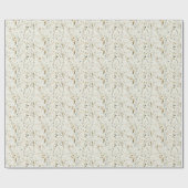 Rustikaler botanischer Weihnachtsurlaub Geschenkpapier (Flach)