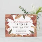 Rustikaler brauner Erntedank Einladung (Stehend Vorderseite)